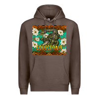 Coffee louisiana alligator tumbler Premium Hoodie - BarkalooDesign