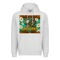 Dove Grey louisiana alligator tumbler Premium Hoodie - BarkalooDesign