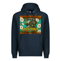Navy louisiana alligator tumbler Premium Hoodie - BarkalooDesign