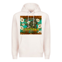 Pale Pink louisiana alligator tumbler Premium Hoodie - BarkalooDesign