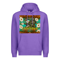 Purple louisiana alligator tumbler Premium Hoodie - BarkalooDesign