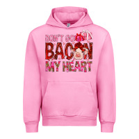 Fuchsia Pink Don't go bacon my heart Valentine's Day Urban Hoodie - HowdyJamesFarm