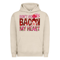 Pigment French Oak Don't go bacon my heart Valentine's Day Urban Hoodie - HowdyJamesFarm