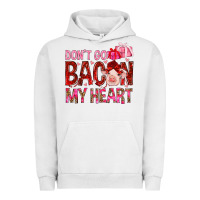 Pigment Lunar Rock Don't go bacon my heart Valentine's Day Urban Hoodie - HowdyJamesFarm