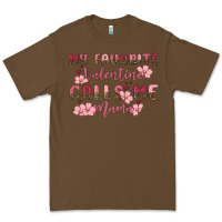 Cacao my favorite valentine calls me mama Premium Tee - MaliasSmallBusiness