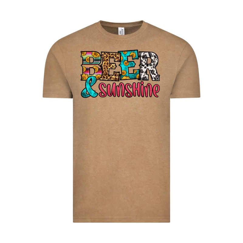 Beer And Sunshine Vintage Tee by HRA Design Shop | Teevron