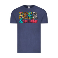 Vintage Denim beer and sunshine Vintage Tee - HRA Design Shop