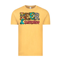 Vintage Mustard beer and sunshine Vintage Tee - HRA Design Shop