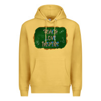 Antique Gold teach love inspire chalkboard Premium Hoodie - AdoDesignShop