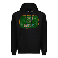 Black teach love inspire chalkboard Premium Hoodie - AdoDesignShop