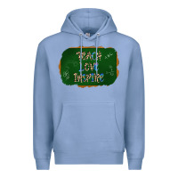 Colony Blue teach love inspire chalkboard Premium Hoodie - AdoDesignShop