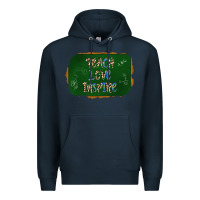 Navy teach love inspire chalkboard Premium Hoodie - AdoDesignShop