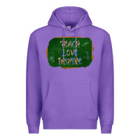 Purple teach love inspire chalkboard Premium Hoodie - AdoDesignShop