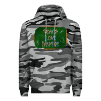 Slate Camo teach love inspire chalkboard Premium Hoodie - AdoDesignShop