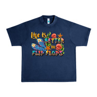 Navy life is better in flip flops summer Urban Heavy Tee - JahusDesignShop