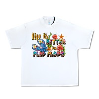 White life is better in flip flops summer Urban Heavy Tee - JahusDesignShop