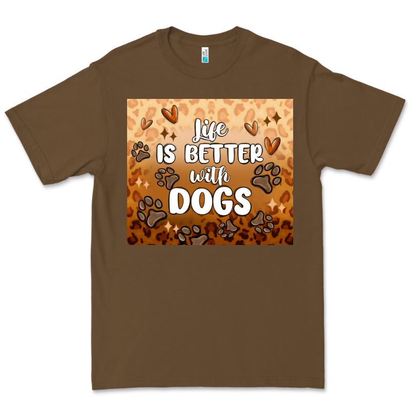Life Is Better With Dogs Premium Tee by MaliasSmallBusiness | Teevron
