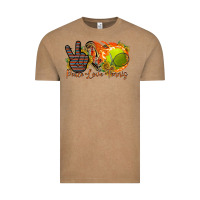 Vintage Coffee peace love tennis Vintage Tee - RacoonDesign