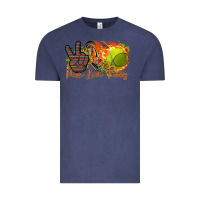 Vintage Denim peace love tennis Vintage Tee - RacoonDesign