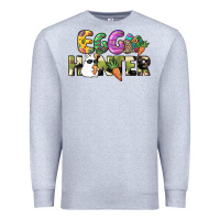 Heather Grey Egg hunter Premium Sweatshirt - NancyCooperArtShop