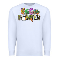 White Egg hunter Premium Sweatshirt - NancyCooperArtShop