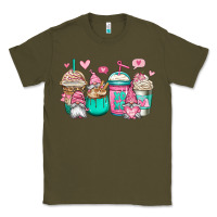 Army Green valentines day gnomes coffee cups Classic Tee - Jasminsmagicworld