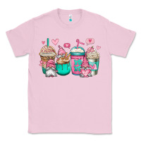 Bubblegum Pink valentines day gnomes coffee cups Classic Tee - Jasminsmagicworld