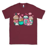 Burgundy valentines day gnomes coffee cups Classic Tee - Jasminsmagicworld