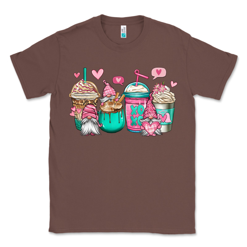 Valentines Day Gnomes Coffee Cups Classic Tee by Jasminsmagicworld | Teevron