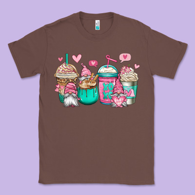 Valentines Day Gnomes Coffee Cups Classic Tee Designed By Jasminsmagicworld