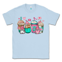 Dusty Blue valentines day gnomes coffee cups Classic Tee - Jasminsmagicworld
