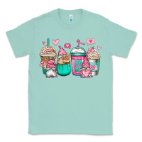 Seafoam valentines day gnomes coffee cups Classic Tee - Jasminsmagicworld