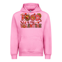 Fuchsia Pink Food is my Valentine Urban Hoodie - HowdyJamesFarm