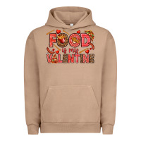 Pigment Burro Food is my Valentine Urban Hoodie - HowdyJamesFarm