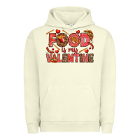 Pigment Pistachio Food is my Valentine Urban Hoodie - HowdyJamesFarm