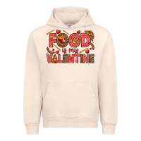 Sandshell Food is my Valentine Urban Hoodie - HowdyJamesFarm