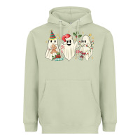 Matcha Christmas ghosts Heavyweight Hoodie - MaliasSmallBusiness