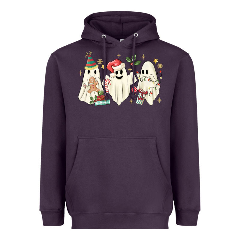 Christmas Ghosts Heavyweight Hoodie by MaliasSmallBusiness | Teevron