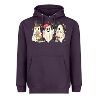 Plum Christmas ghosts Heavyweight Hoodie - MaliasSmallBusiness