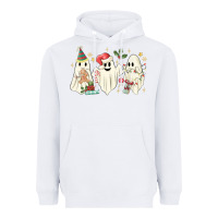 White Christmas ghosts Heavyweight Hoodie - MaliasSmallBusiness