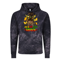Cloud Black juneteenth 1865 afro bun Vintage Hoodie - HRA Design Shop