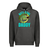 Charcoal Heather reel cool daddy Premium Hoodie - Jasminsmagicworld