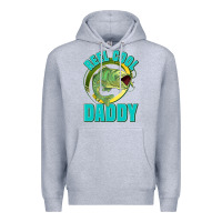 Heather Grey reel cool daddy Premium Hoodie - Jasminsmagicworld