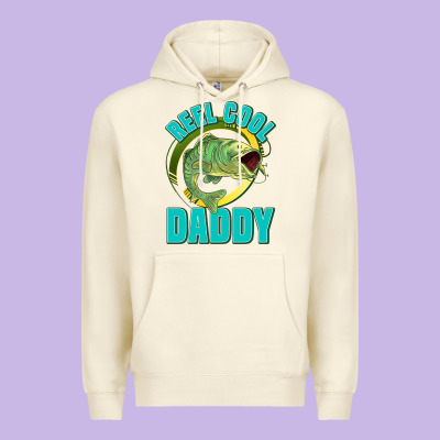 Reel Cool Daddy Premium Hoodie Designed By Jasminsmagicworld