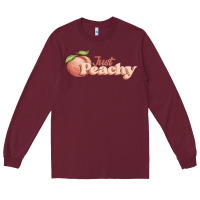 Burgundy just peachy Long Sleeve Tee - JahusDesignShop