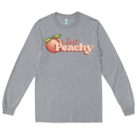 Heather Grey just peachy Long Sleeve Tee - JahusDesignShop