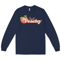 Navy just peachy Long Sleeve Tee - JahusDesignShop