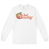 White just peachy Long Sleeve Tee - JahusDesignShop