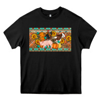 Black Fall farm animals cow pig rooster Heavy Core Tee - Artiststas