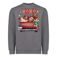 Storm valentine's day truck farm animals cupid xoxo Heavyweight Sweatshirt - FaDigitalArtStudio